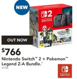 Harvey Norman Nintendo Switch 2 + Pokemon offer