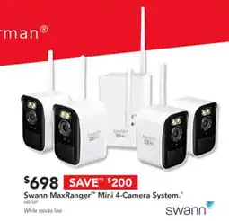 Harvey Norman Swann MaxRanger Mini 4-Camera System offer