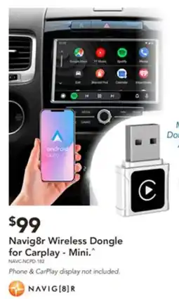 Harvey Norman Navig8r Wireless Dongle for Carplay - Mini offer