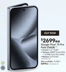 Harvey Norman Google Pixel 10 Pro Fold 256GB offer