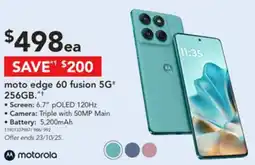 Harvey Norman moto edge 60 fusion 5G 256GB offer