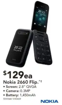 Harvey Norman Nokia 2660 Flip offer