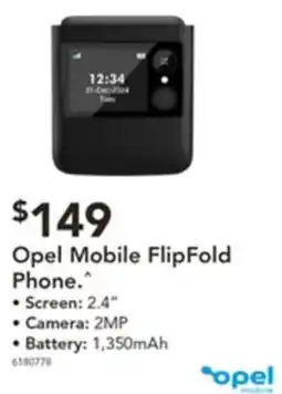 Harvey Norman Opel Mobile FlipFold Phone offer