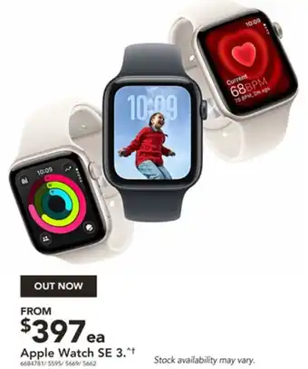 Harvey Norman Apple Watch SE 3 offer