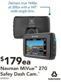Harvey Norman Navman MiVue 270 Safey Dash Cam offer