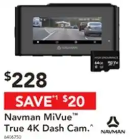 Harvey Norman Navman MiVue True 4K Dash Cam offer