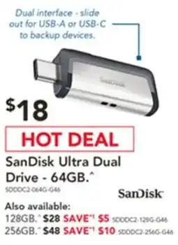 Harvey Norman SanDisk Ultra Dual Drive - 64GB offer