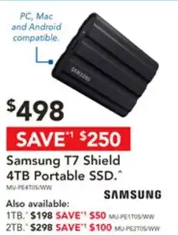 Harvey Norman Samsung T7 Shield 4TB Portable SSD offer
