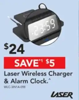 Harvey Norman Laser Wireless Charger & Alarm Clock. offer