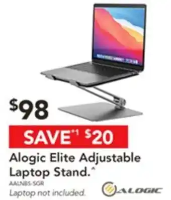 Harvey Norman Alogic Elite Adjustable Laptop Stand offer