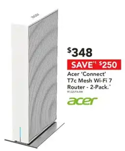 Harvey Norman Acer 'Connect' T7c Mesh Wi-Fi 7 Router - offer