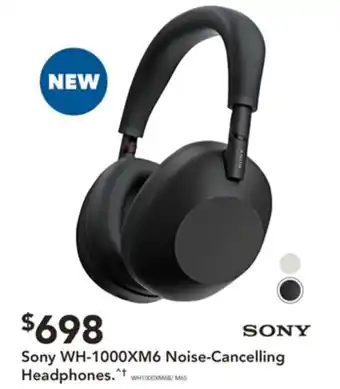 Harvey Norman Sony WH-1000XM6 Noise-Cancelling Headphones offer