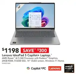 Harvey Norman Lenovo IdeaPad 5 Copilot+ Laptop offer