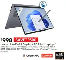 Harvey Norman Lenovo IdeaPad 5 Copilot+ PC 2-in-1 Laptop offer