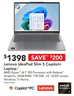 Harvey Norman Lenovo IdeaPad Slim 5 Copilot+ Laptop offer