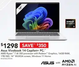 Harvey Norman Asus Vivobook 14 Copilot+ PC offer
