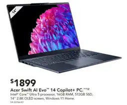 Harvey Norman Acer Swift Al Evo™ 14 Copilot+ PC offer