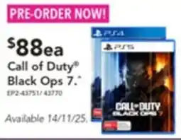Harvey Norman Call of Duty Black Ops 7 offer