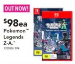 Harvey Norman Pokemon Legends Z-A offer