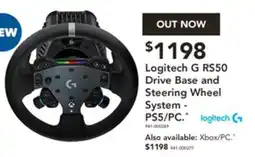 Harvey Norman Logitech g rs50 drive base and steering wheel system - ps5/pc offer