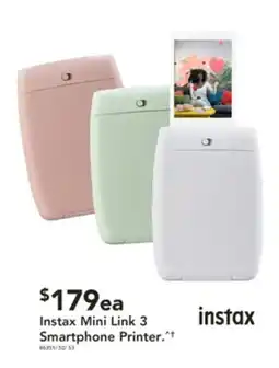 Harvey Norman Instax mini link 3 smartphone printer offer