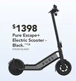 Harvey Norman Pure escape+ electric scooter - black offer