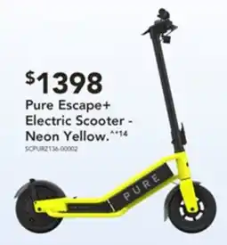 Harvey Norman Pure escape+ electric scooter - neon yellow offer