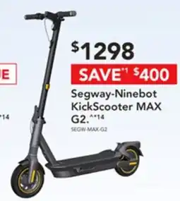 Harvey Norman Segway-ninebot kickscooter max g2 offer