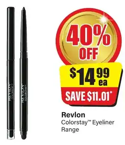 Chemist Discount Centre Revlon colorstay eyeliner range offer