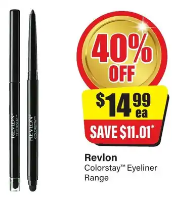Chemist Discount Centre Revlon colorstay eyeliner range offer