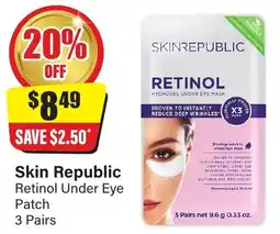 Chemist Discount Centre Skin republic retinol under eye patch offer