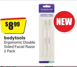 Chemist Discount Centre Bodytools ergonomic double sided facial razor offer