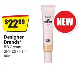 Chemist Discount Centre Designer brands bb cream spf 25 - fair offer