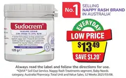 Chemist Discount Centre Sudocrem healing cream zinc oxide 15.29% w/w offer