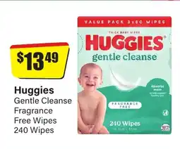 Chemist Discount Centre Huggies gentle cleanse fragrance free wipes offer