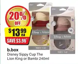 Chemist Discount Centre B.box disney sippy cup the lion king or bambi offer