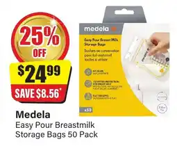 Chemist Discount Centre Medela easy pour breast milk storage bags offer
