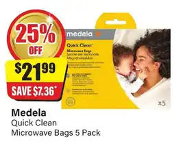 Chemist Discount Centre Medela quick clean microwave bags offer
