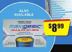 Chemist Discount Centre Maxigesic cold & flu hot drink offer