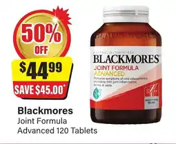 Chemist Discount Centre Blackmores joint formula advanced 120 tablets offer