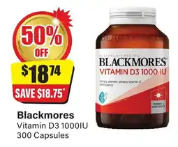 Chemist Discount Centre Blackmores vitamin d3 1000iu 300 capsules offer