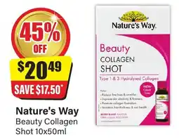 Chemist Discount Centre Nature's way beauty collagen shot offer