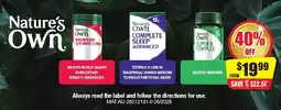 Chemist Discount Centre Nature's own offer