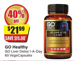Chemist Discount Centre Go healthy go liver detox 1-a-day 60 vegecapsules offer