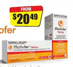 Chemist Discount Centre Maltofer tablets offer