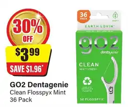 Chemist Discount Centre Go2 dentagenie clean flosspyx mint offer