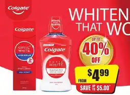 Chemist Discount Centre Colgate optic white luminous offer