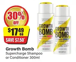 Chemist Discount Centre Growth bomb supercharge shampoo conditioner offer