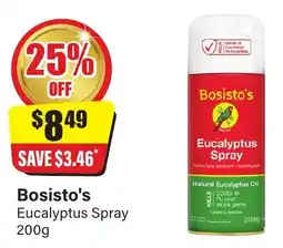 Chemist Discount Centre Bosisto's eucalyptus spray offer