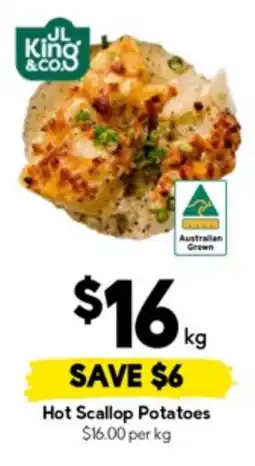 Drakes Hot scallop potatoes offer